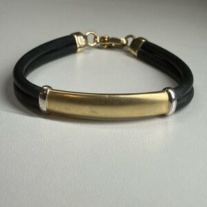 Vintage 14K White and Yellow Gold Bracelet